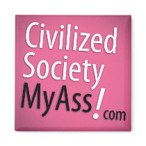 Tilt logo white on pink magnets