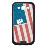 Tilted Grunge American Flag Galaxy SIII Cover