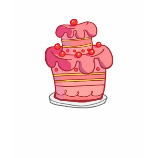 Tilted Pink Cake shirt