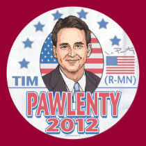 Tim Pawlenty 2012 Shirt Button stickers by GrandOldPartyGear Tim Pawlenty 2012 Shirt Button stickers