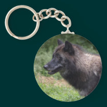 Timber Wolf Grey Wolf Wild Animal Keychain