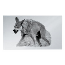 Timber Wolf Snarl Business Cards