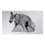 Timber Wolf Snarl Business Cards
