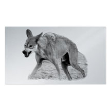 Timber Wolf Snarl Business Cards