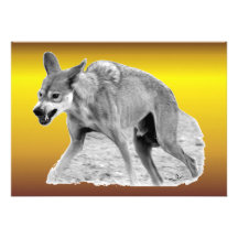 Timber Wolf Snarl Custom Announcements