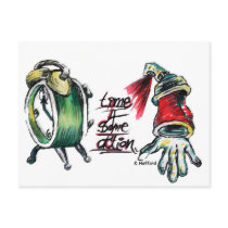 Time 4 Some Action Postcard