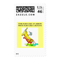 time and bananas stamp