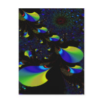 Time And Space 1 ~ Abstract Art Print Postcard