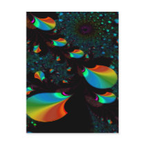 TIME AND SPACE 2 ~ ABSTRACT ART PRINT POSTCARD