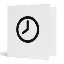 Time clock binders