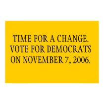 Time for a Change posters