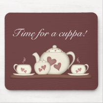 Time for a cuppa! mousepads by Chez_Momo Time for a cuppa! mousepads