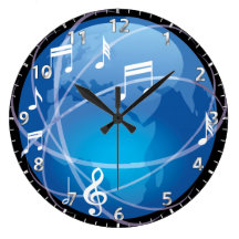 Time for a musical world wall clocks