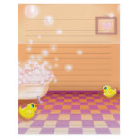 time for a rubber ducky tubby custom letterhead