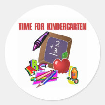 TIME FOR KINDERGARTEN Stickers