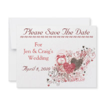 Time For Love Wedding Date Saver invitations