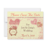 Time For Love Wedding Date Saver Invite