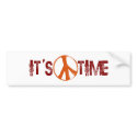 Time For Peace bumper stickers