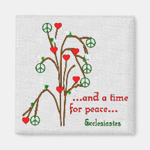 Time For Peace Fridge Magnets