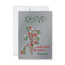 Time For Peace Custom Invitations