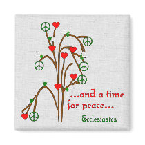 Time For Peace Fridge Magnets