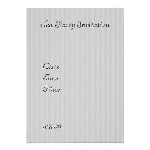 Time for Tea #5 Custom Invitation