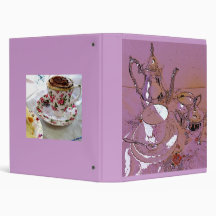 Time for Tea Vinyl Binders