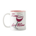 Time for Wine Mug by Paintedlynx Time for Wine Mug