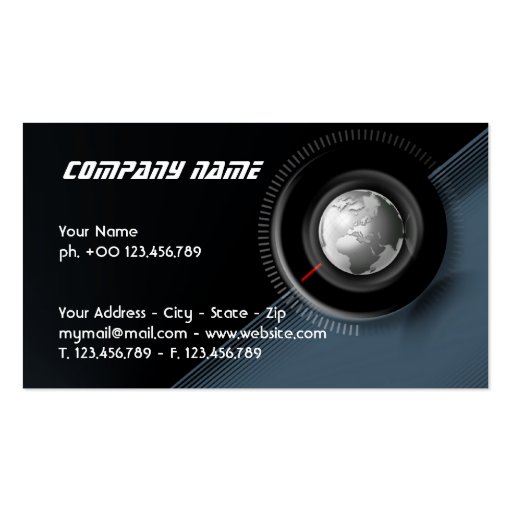 Time global business card (front side)
