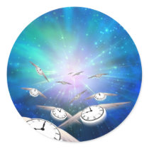 Time in Flight Stickers