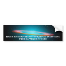 TIME IS JUST NATURES WA... bumper stickers by zenbroker TIME IS JUST NATURES WA... bumper stickers