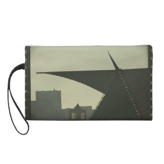 Time is with Art Wristlet Clutch
