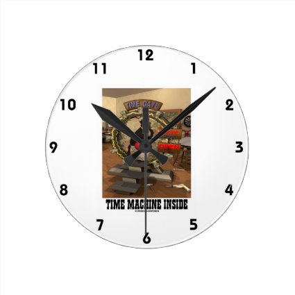 Time Machine Inside (Open Source Duke) Round Wall Clock