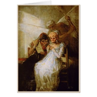 Time of the Old Women Francisco José de Goya Card