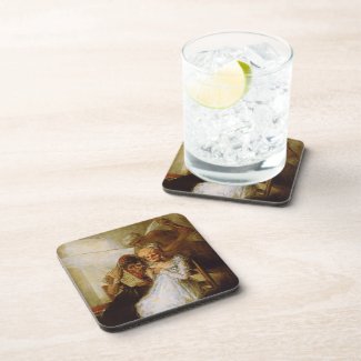 Time of the Old Women Francisco José de Goya Beverage Coaster