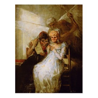 Time of the Old Women Francisco José de Goya Postcard