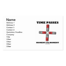 Time Passes Moment To Moment (Physics) Business Card Template
