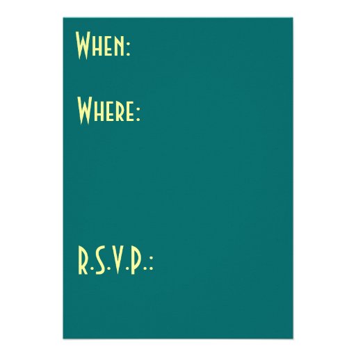 Time Spent in the Garden, Garden Party Invitation