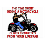 Time Spent Riding A Motorcycle Is Not Deducted Postcards