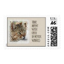 Time Spent With Cats Is Never Wasted Stamp