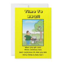 Time To BBQ Invitations