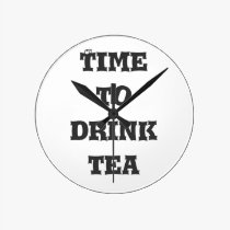 Time to Drink Tea wall clocks