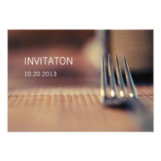 Time to Eat Photography Art Invitation