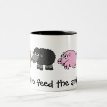 Time to feed the animals! Virtual Farmers mugs