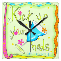 Time to Kick Up Your Heels with this Clock wall clocks
