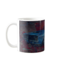Time to Ride - Blue car graffiti mugs