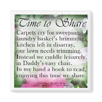 Time to Share, Poem magnets