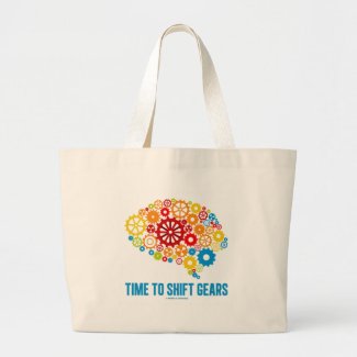 Time To Shift Gears (Gears Brain) Canvas Bags