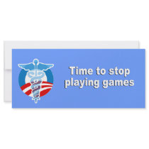 Time to stop playing games rack cards
