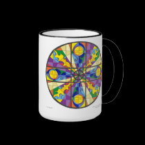 Time Travel 1 Mandala Mug mugs